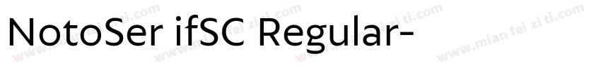 NotoSer ifSC Regular字体转换
